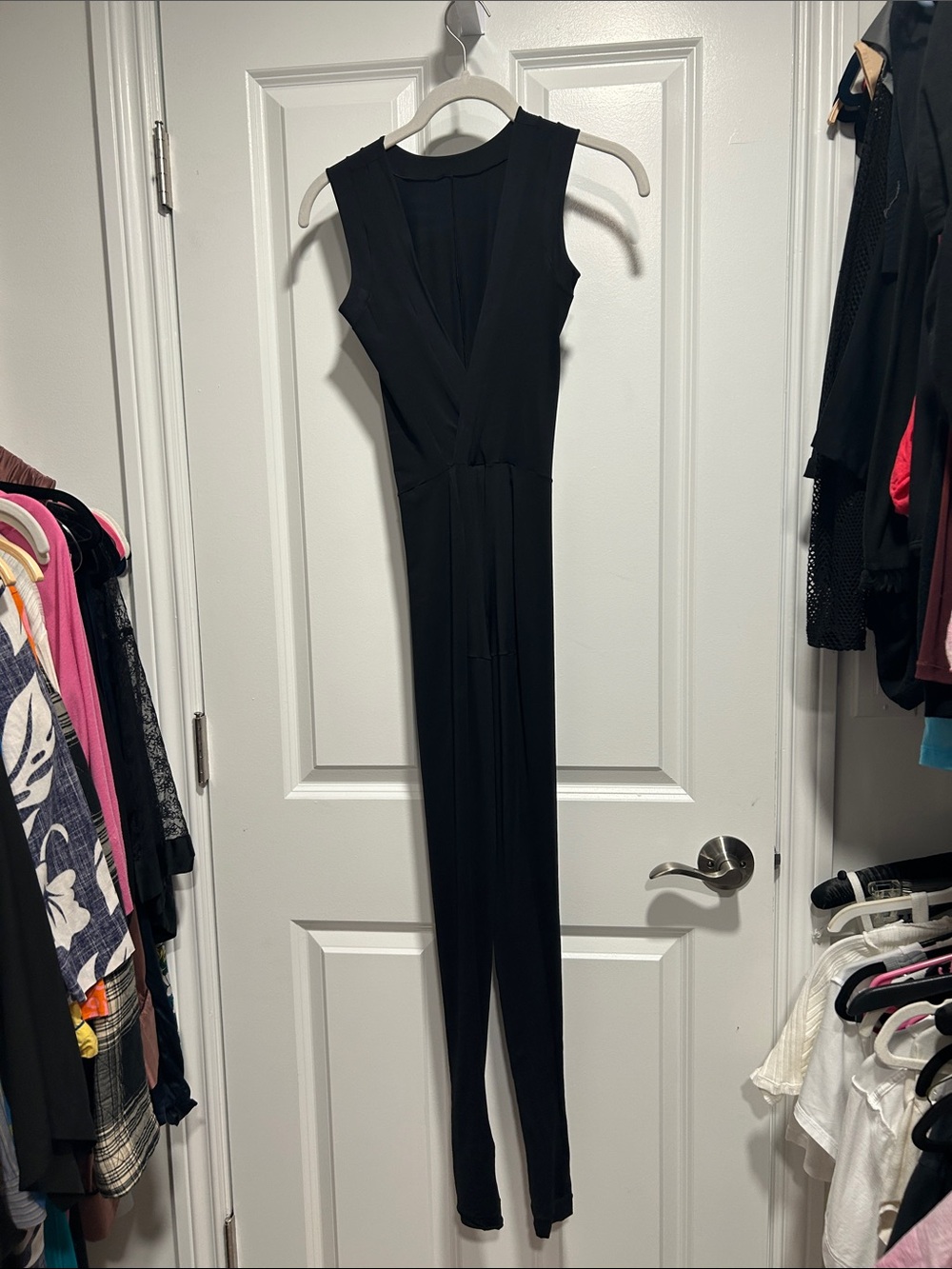 DSTM black sleeveless jumpsuit